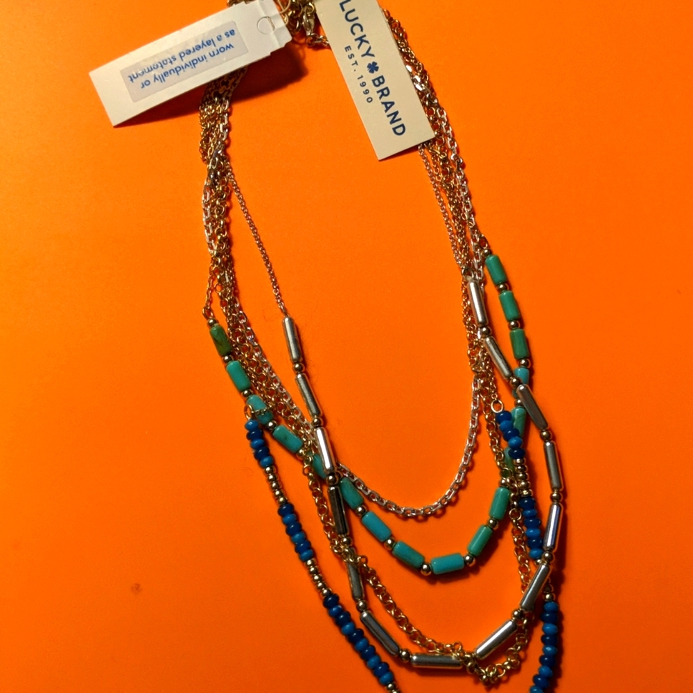 Lucky Brand myltistrand necklace